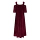 thumbnail image 5 of Puntoco Vestido De Manga Corta Con Cuello En V, Vestido Largo Con Lentejuelas De Manga Corta Y Cuello En V De Color Sólido Para Mujer, Vestido De Noche Rojo Xxxxl, 5 of 7
