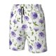 thumbnail image 4 of Balery Purple Chicory Traje de Baño Estilo Hawaiano para Hombre, Shorts de Secado Rápido con Bolsillos-X-Large, 4 of 6