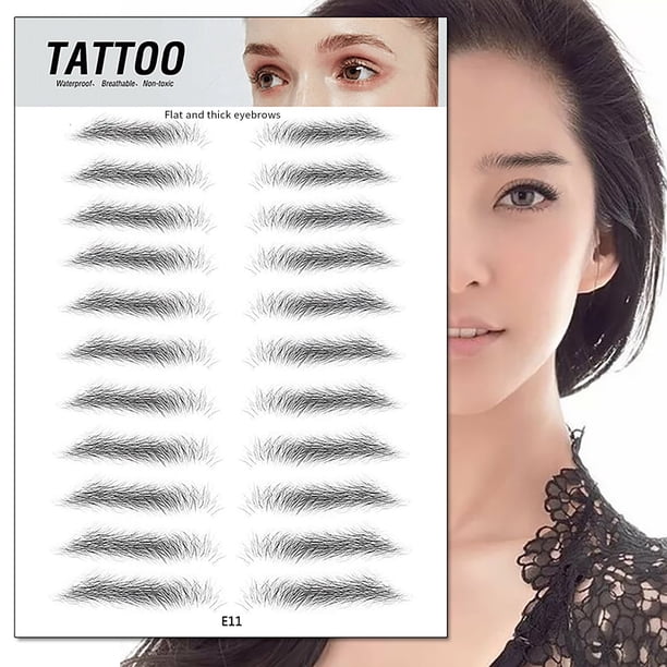 Salud y belleza, Herramientas de belleza, Tatuajes temporales, Pegatinas para tatuajes, Pegatina 3D para cejas, Pegatina para cejas, Pegatinas para cejas