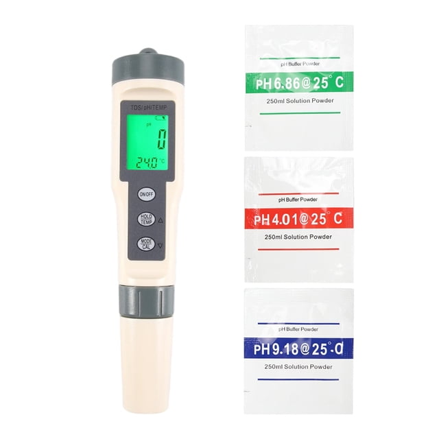 Digital para Agua, TDS/PH/Medidor de Temperatura, Probador Agua Potable, Piscina, HidroponíA