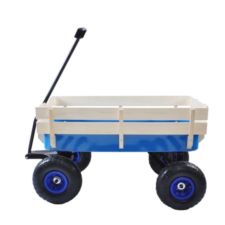 CITYLE Folding Wagon Cart for Kids  Outdoor Garden Utility Wagon  All Terrain Cargo Wagon  Heavy-Duty Garden Wagon Cart  Collapsible Lawn Wagon Cart with 10  Air Tires  Removable Sides  Blue price history on PriceWatchPro
