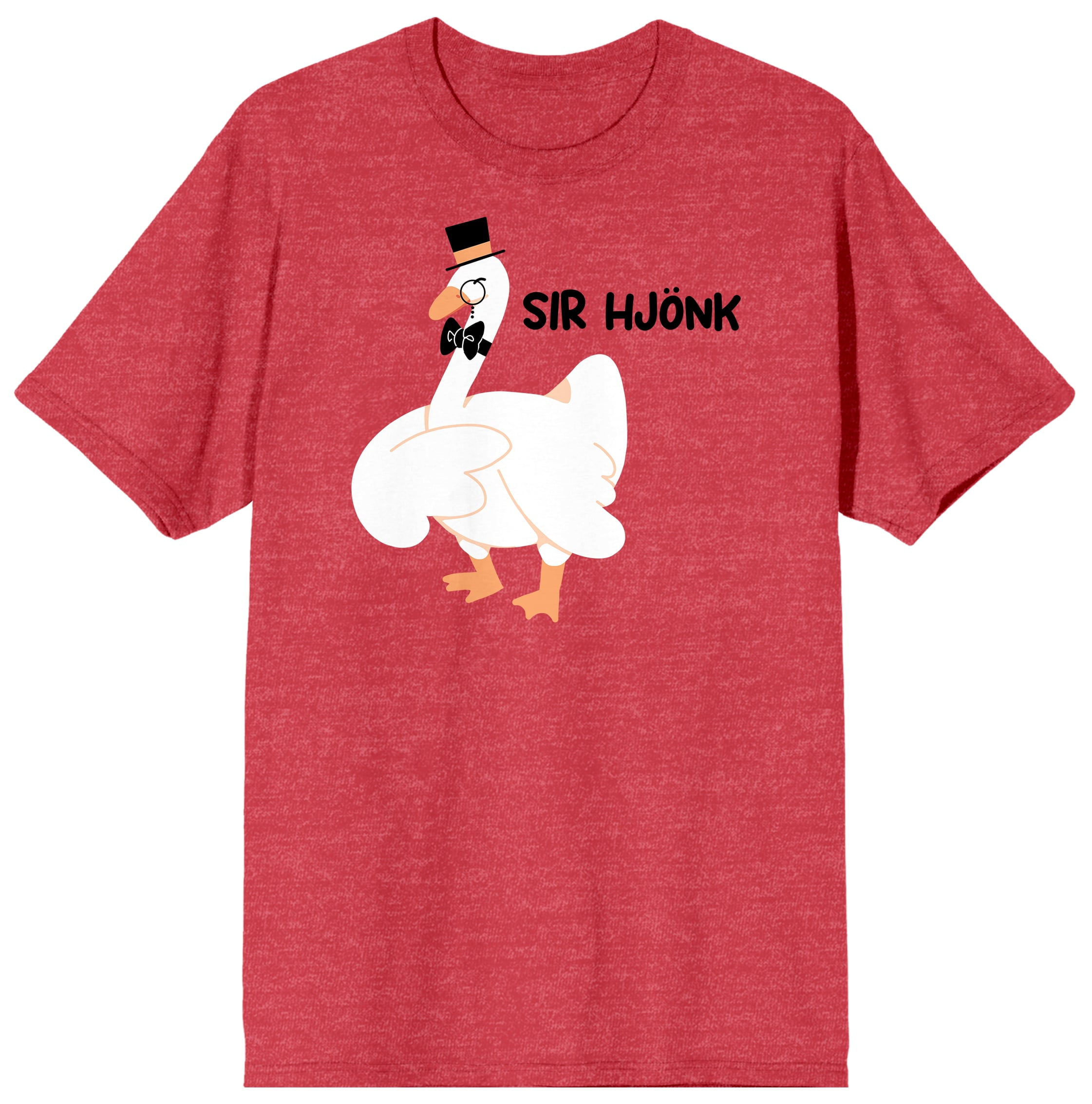travl tjenestemænd lunge Honk Honk Am Meme Fancy Goose With Top Hat, Tie, and Monocle Red Heather  Graphic Tee-XXL - Walmart.com