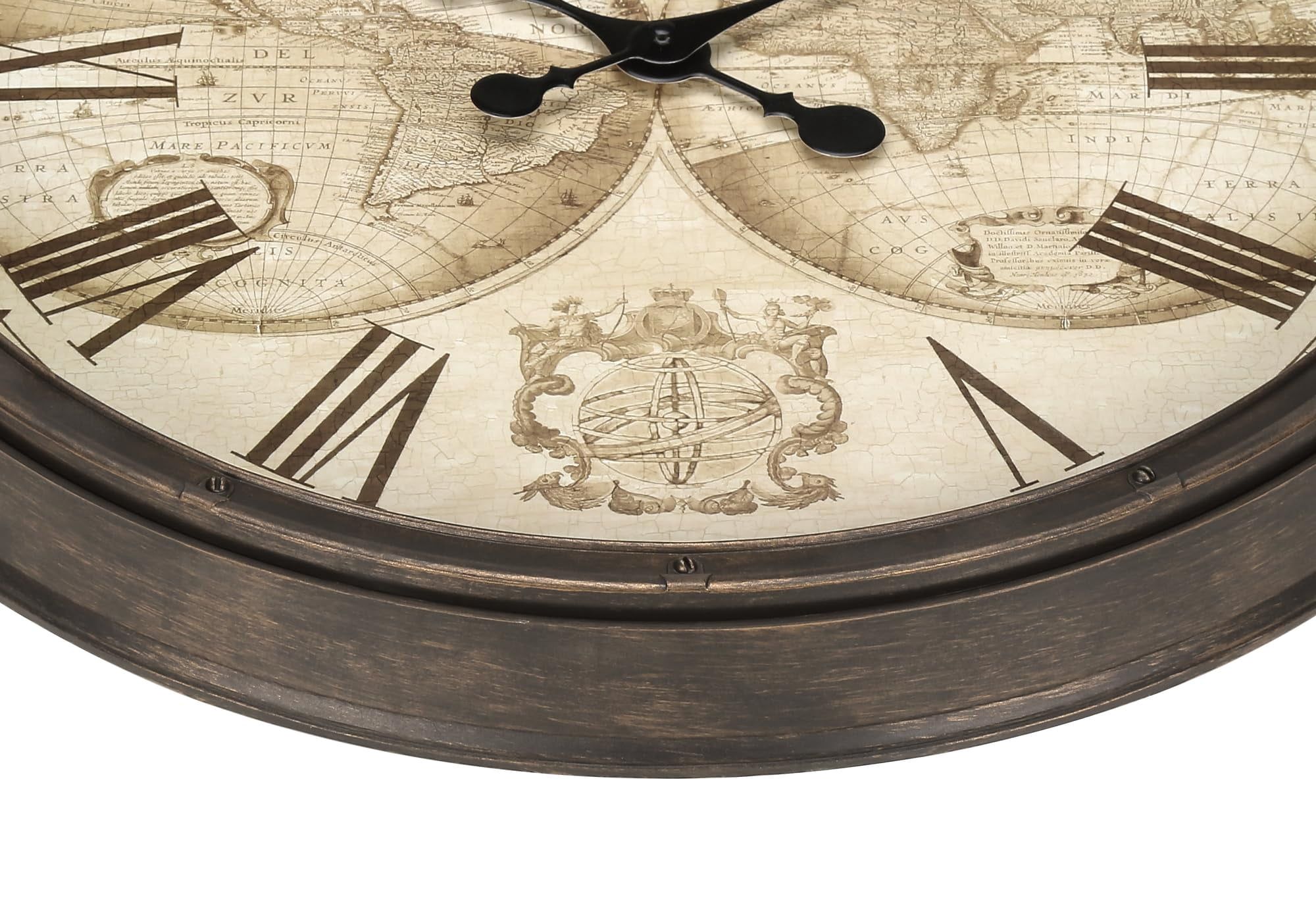 Clocks - 20" Round - Wall Clock - Antique Brown - Transitional