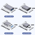 thumbnail image 2 of USB Type C Female to MicroB Male Adapter Type C USB Male to MicroB Adapter Connector for Hard Disk Phone, 2 of 5