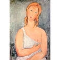 thumbnail image 3 of Modigliani, Amedeo 11x14 Black Modern Framed Museum Art Print Titled - Girl In White Chemise, 3 of 5