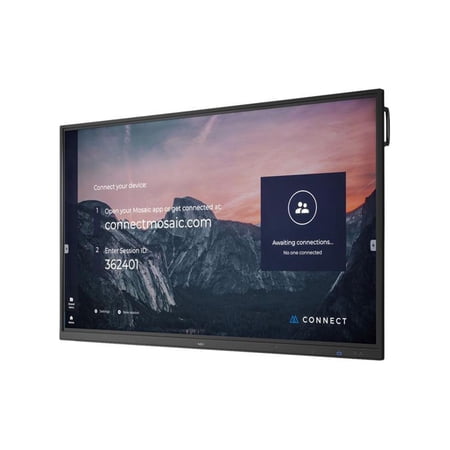 UPC: 0805736069594 | NEC CB751Q 75 Ultra HD Interactive Digital Signage with Integrated 10pt IR Touch and Built in SoC w/ Whiteboarding and Wireless Presenting Software