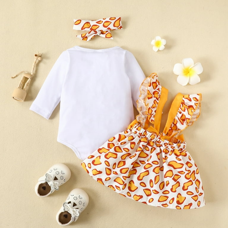 Baby girl top giraffe clothes