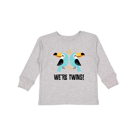 Inktastic Twin Boys Toucan Birds Matching Boys or Girls Long Sleeve Toddler T-Shirt