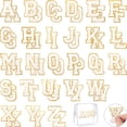 thumbnail image 1 of Parches de chenilla con letras FOGWOWO blancos autoadhesivos, 52 unidades, 1 of 6