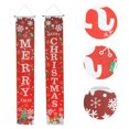 thumbnail image 4 of KAKOWELY 1 par de adornos navideños para puerta, cortina decorativa para puerta, decoración para fiestas, 4 of 4