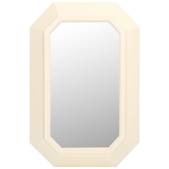 SAFAVIEH Zaira 23.82" x 35.4" White Modern Wall Mirror