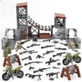 thumbnail image 3 of Upgraded Military Base Building Block Sets WW2 Army Models Mini Army Supplies Guns Kids Toys Boys Toys, 3 of 7