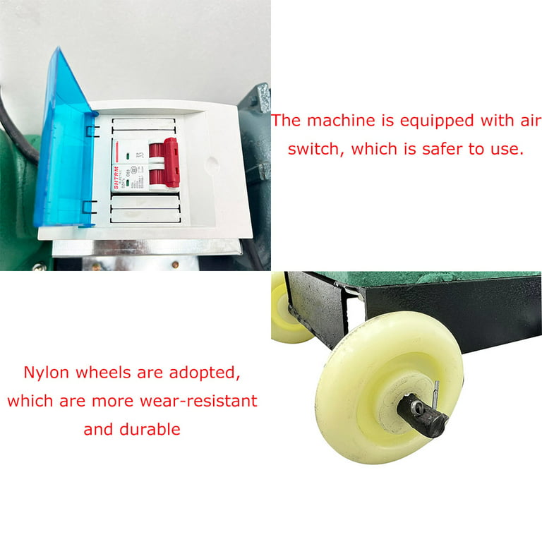 HayWHNKN 5mm Pellet Mill Machine Animal Feed Pellet Machine Poultry  Livestock Chicken Feed Pellet Making Machine with 3 Head Rollers 220V  200kg/h