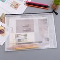thumbnail image 2 of Plastic Mesh Zipper File Bags Waterproof Tear-Resistant Document File Folders A3 Size Zipper Documents Pouch, 2 of 8