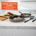 thumbnail image 4 of IMUSA Nonstick Ceramic Cookware Set 4-Piece 8in/10in with Soft-Touch Handles, Aluminum, Black, 4 of 6