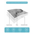 thumbnail image 5 of Quilts Queen Size Bedding Set, Marble Grey Lightweight Quilted Comforter, Modern Abstract Ink Painting Luxury Soft Reversible Bedspread Coverlet with Pillow Covers for All Season, 90" x 96", 5 of 7