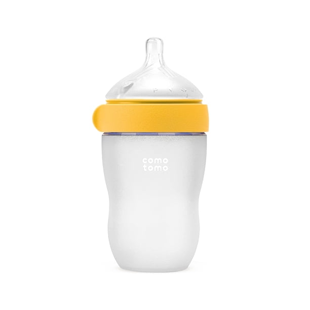 Biberón Comotomo Silicone Gen 2 de 240 ml con tetinas de flujo medio