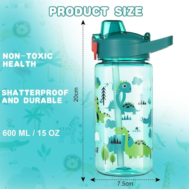 Botella deportiva con pajita para niños, botella d... - Vicedeal