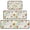 Pioneer Flower Floral-1, variant on Pioneer Flower Floral Print Pattern Kitchen Rugs Sets Of 3,Kitchen Runner Rugs Non Skid Washable,Decorative Kitchen Floor Mats for Kitchen,Sink,Laundry,17X30 Inch 17X47 Inch 17X59 Inch