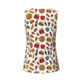 thumbnail image 5 of Fotbe Hot Dog Pizza Womens Loose Fit Casual Flowy Slim-Fit Tank Tops Athletic Round Neck Trendy Sleeveless Summer Tops for Gym and Yoga-Small, 5 of 9