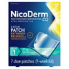 NicoDerm CQ Step 1 Nicotine Patches To Quit Smoking 21mg Clear