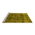 thumbnail image 2 of Ahgly Company Machine Washable Indoor Rectangle Oriental Yellow Industrial Area Rugs, 3' x 5', 2 of 4