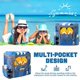thumbnail image 3 of Bolsa de playa ZHAOCHENG Malla Grande Azul Plegable, 3 of 5