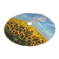 thumbnail image 2 of Bingfone Christmas Tree Skirt Mat Christmas Decoration Interior 30"-Blooming Sunflower Field, 2 of 8