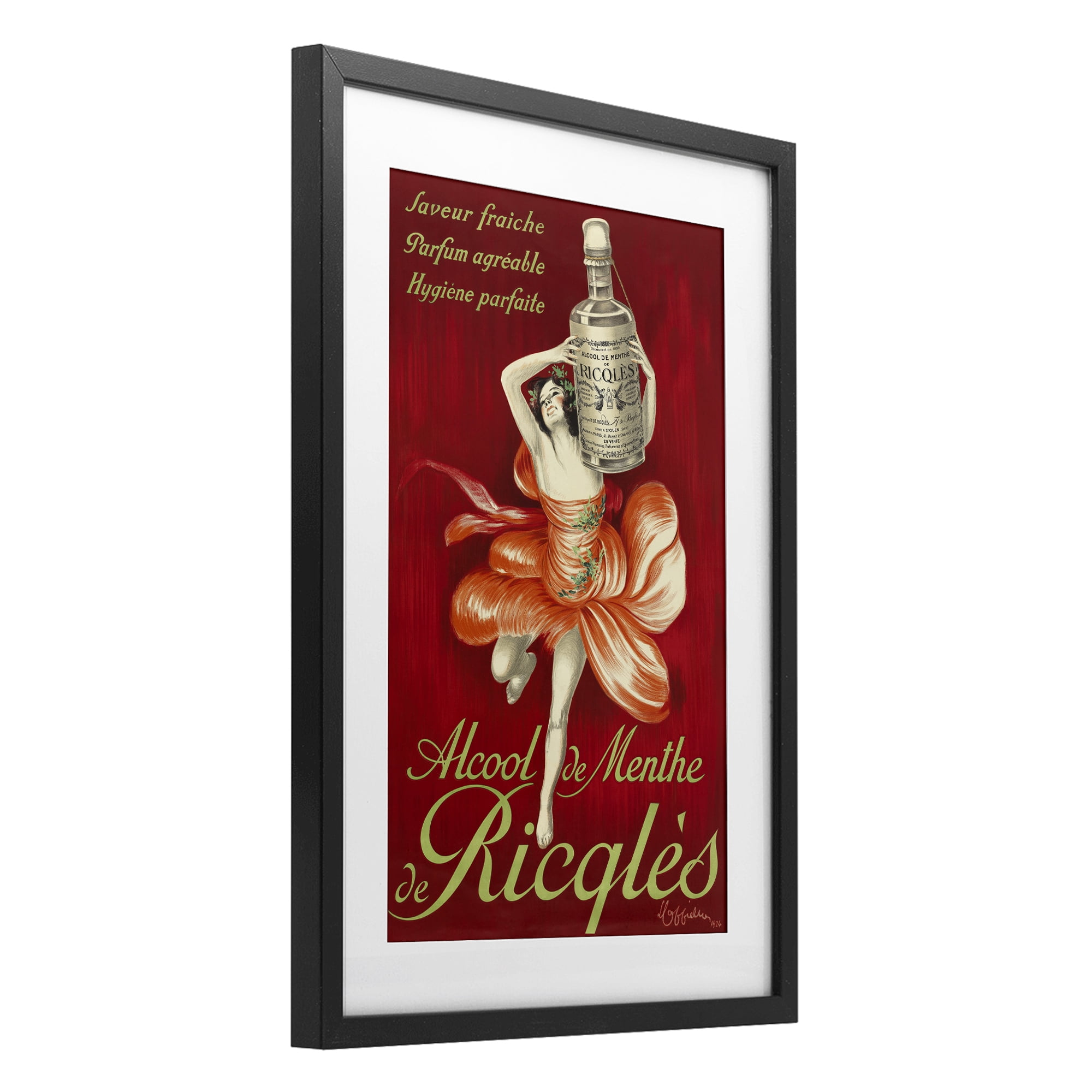Stupell Industries Vintage Herbal Remedy Advertisement Black Framed Print Under Glass, design by Leonetto Cappiello