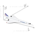 thumbnail image 2 of PRIYAL 1/400 Scale Concorde Airplane Model Prebuilt Diecast Aircraft Miniature Kit Airplane for Air France Metal Model for Adults Collection or Gift, 2 of 7