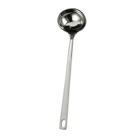 

Bluelans kitchen Stainless Steel Hot Pot Long Handle Soup Ladle Colander Spoon Kitchen Utensils