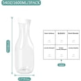 thumbnail image 2 of WWS-Laundry Detergent Dispenser by , 54OZ Laundry Soap Disepenser, Liquid Laundry Detergent Container Organizer, Plastic Fabric Softener and Powder Detergent Dispenser, 3PACK, 2 of 4