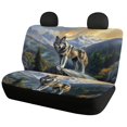 thumbnail image 2 of Pzuqiu Rainbow Heart Car Seat Covers 3 PCS, Car Seat Covers Full Set Polyester Fabric Breathable Full Surround for most Cars Truck Sedans, 2 of 10