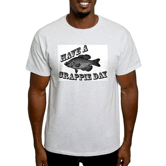 CafePress - Have A Crappie Day Ash Grey T Shirt - Men's Classic Graphic T-Shirt