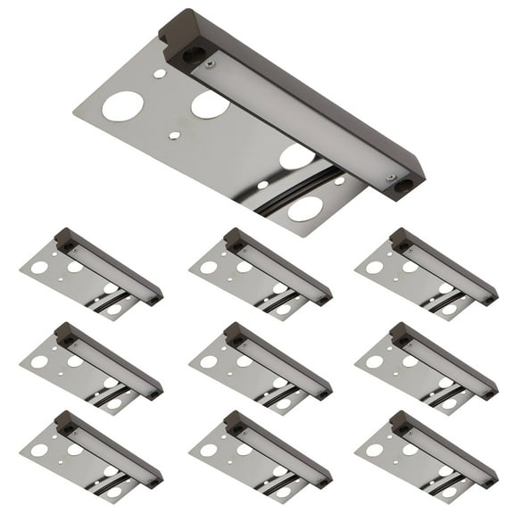 10-Pack GKOplus Frosted Lens Hardscape Light, Retaining Wall Light, 6.8 Inches, 22pcs Integrated 2700K LED Chips, LED Step Light, Solid Die-cast Aluminum Housing, Low Voltage 12V AC/DC, UL Listed