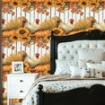 thumbnail image 2 of Farmhouse Peel and Stick Wallpaper 23.6in x 9.8ft Autumn Harvest Scene Sunflowers Pumpkins Roosters Fall Contact Paper Vinyl Waterproof Self Adhesive Wall Paper for Bedroom Shelf Renter Friendly, 2 of 8