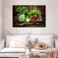thumbnail image 2 of Elephant Stock Organic Fruits And Vegetables Wall Art - Horizontal Canvas Wall Art - Dining Room Wall Decor - Food And Drink Canvas - Brown And Green Decor - 45" x 30", 2 of 8