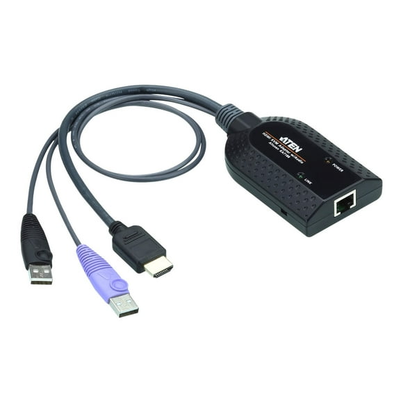Média HDMI KVM USB Câble Adaptateur pour Virtuel - KVM / audio / Extenseur USB - - USB - USB