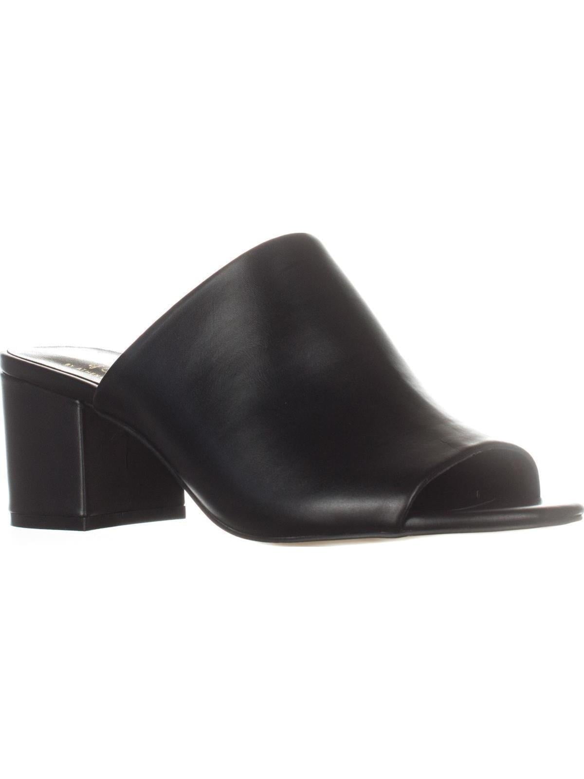 Womens Callisto Mathis Block Heel Mule Sandals Black Walmart