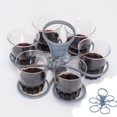 thumbnail image 4 of Porte-gobelet Rotatif Portable Support de Boisson Pliable Capacité Six Tasses Plateau à Cocktail Support de Tasse à Café Réutilisable Plastique P-097, 4 of 8