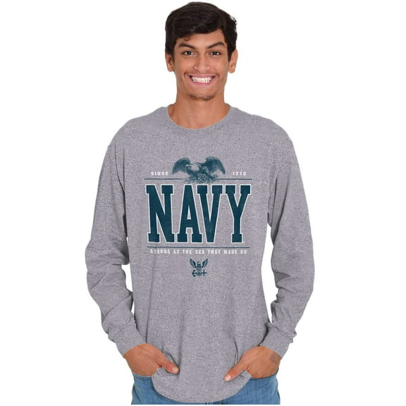 USA Navy Strong As Sea That Made Us Long Sleeve TShirt Men Women Brisco Brands S
