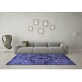 thumbnail image 3 of Ahgly Company Indoor Round Persian Blue Traditional Area Rugs, 6' Round, 3 of 4