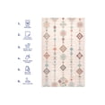 thumbnail image 5 of nuLOOM Kiya SpinClean Machine Washable Moroccan Tribal Geometric Area Rug, 6' x 9', Kiya Light Beige, 5 of 9