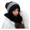 thumbnail image 2 of Gorro Y Bufanda De Punto Para Invierno Frío Mujer En Uno, 2 of 7