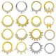 thumbnail image 2 of 316L Surgical Steel Segment Nose Ring Zircon Septum Clicker Ear Cartilage Helix Daith Hoop Body Piercing Jewelry, 2 of 5