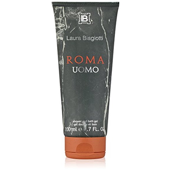 Laura Biagiotti Roma Uomo Shower and Bath Gel for Men, 6.7 fl. oz.