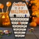 thumbnail image 1 of Calendario de Adviento de Halloween 2024, cuenta regresiva, innovador calendario de cuenta regresiva de madera para Halloween, con diseño de bloques móviles naranja y negro para fiestas y decoración, 1 of 4