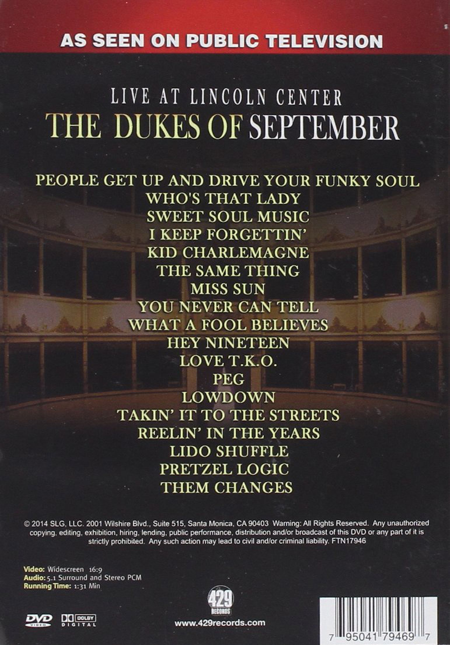 September:　Center　The　Dukes　of　Lincoln　Live　at　(DVD)