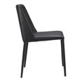 thumbnail image 3 of MOE'S Home NORA DINING CHAIR BLACK VEGAN LEATHER-M2, 3 of 5