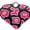 Hot Pink, variant on Delight Jewelry Silver-tone Hot Pink Cheetah Print Heart - Silvertone Class of 2026 Delicate Bar Bracelet, 8.5"
